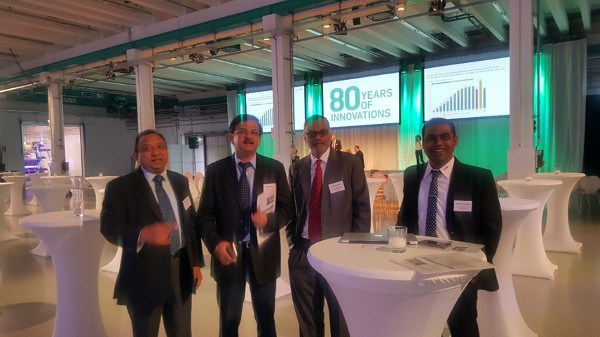 L-R: Mr Navin Agrawal, Mr Gurudas Aras, Mr Anuj Bhagwati, and Mr Vikram Chaurasia from A.T.E.