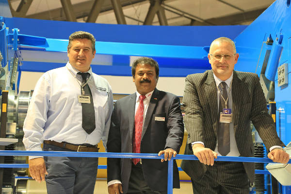 From right, Mr. Ettore Guarneri, Managing Director, Guarneri Technologies, Mr. S. Rajendran,Senior Vice President, Processing Division, A.T.E Enterprises, and Mr. Alberto Guarneri From right, Mr. Ettore Guarneri, Managing Director, Guarneri Technologies, Mr. S. Rajendran,Senior Vice President, Processing Division, A.T.E Enterprises, and Mr. Alberto Guarneri